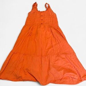 Y2K Speed control New York Orange Maxi Dress